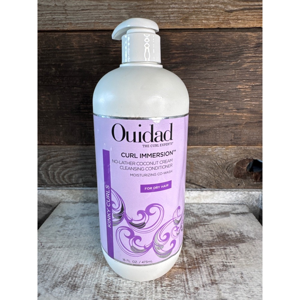 Ouidad Curl Immersion No-Lather Co-Wash | Dry Hair Kinky Curls | 16oz | MSRP $38